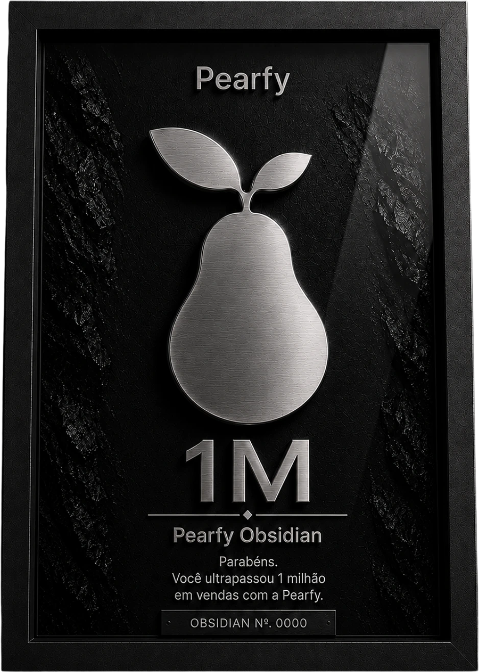 Premiação Pearfy Obsidian, R$ 1 milhão em vendas